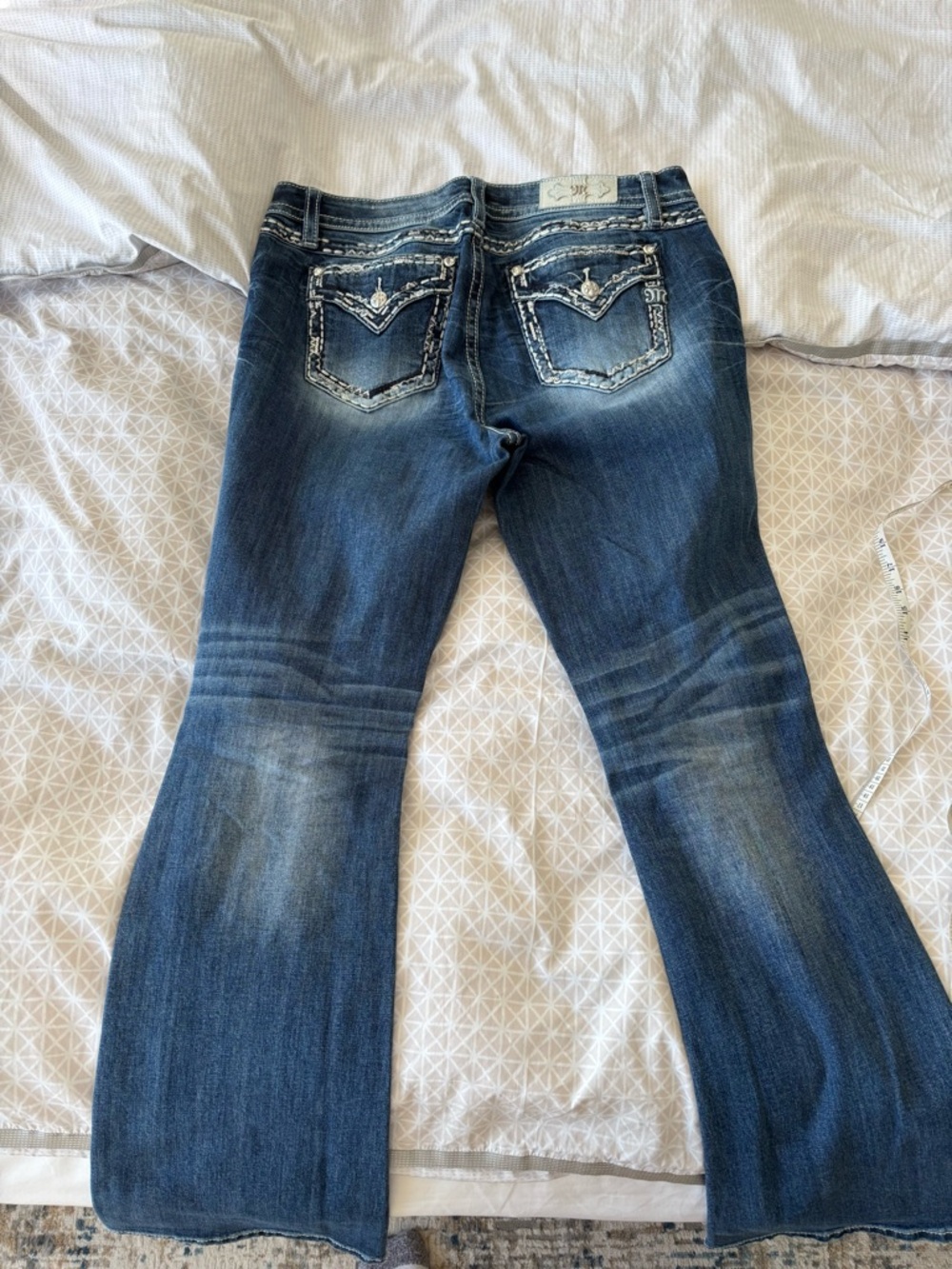 Miss Me Medium Wash Mid Rise Boot Cut Jeans